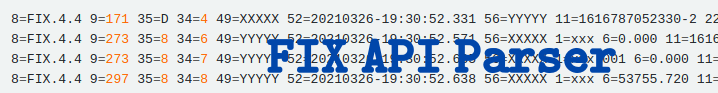 Fintechee helps us parse Financial Information eXchange protocol(FIX protocol) based messages sent via FIX API. It supports not only the buyer side but also the seller side.