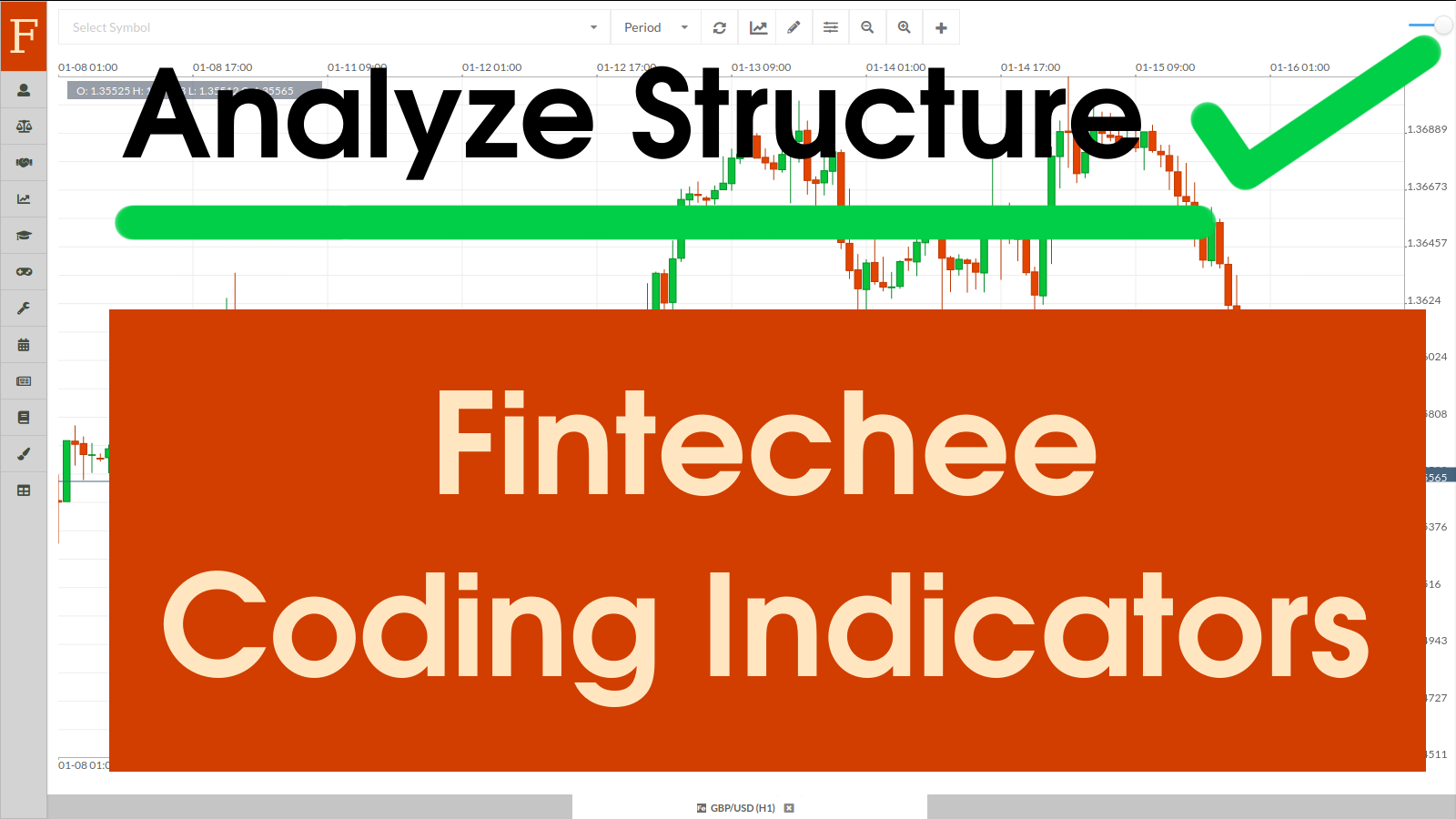 This tutorial video analyzes the structure of an indicator. Fintechee WEB Trader supports automated trading