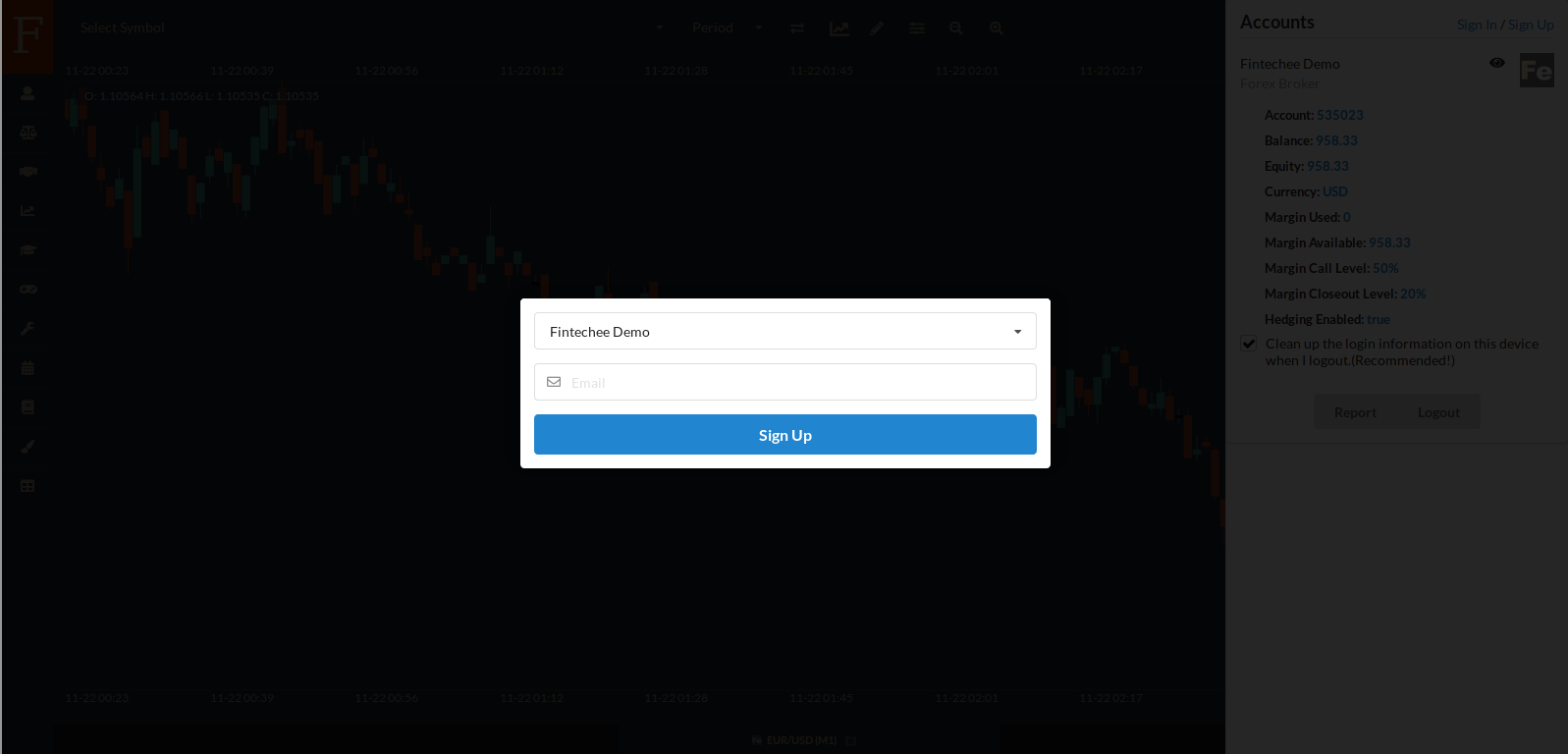 Tutorial for Forex Trading | Basic Functions | Sign up - Fintechee